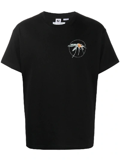 Shop Random Identities Mosquito Print Crewneck T-shirt In Black