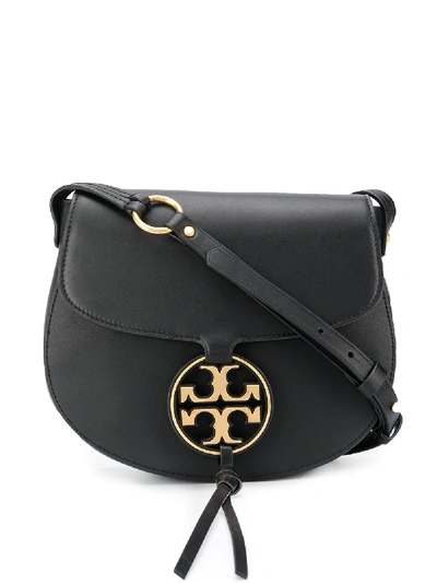 Shop Tory Burch Miller Saddle Bag In Black