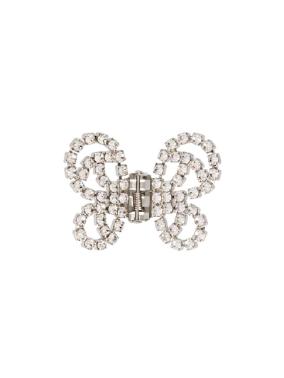 Shop Area Butterfly Hair Clasp In Silver