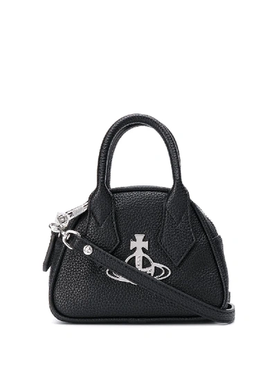 Shop Vivienne Westwood Mini Yasmine Crossbody Bag In Black