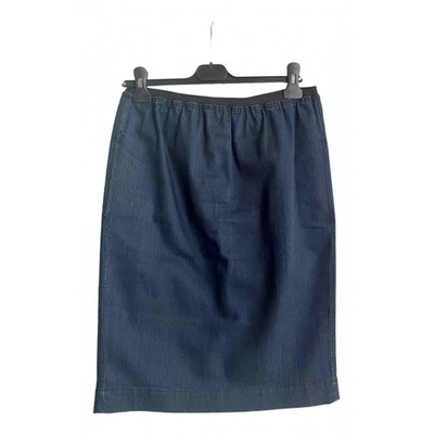 Pre-owned Lanvin Mid-length Skirt In Blue