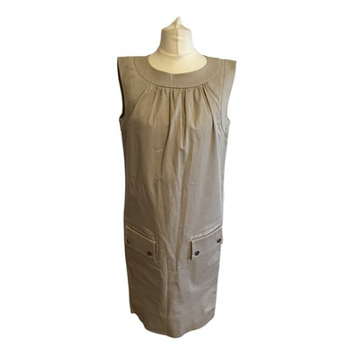 Pre-owned Dolce & Gabbana Mid-length Dress In Beige