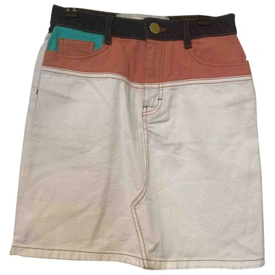 Pre-owned Maje White Denim - Jeans Skirt