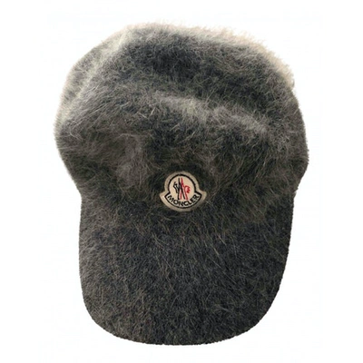 Pre-owned Moncler Grey Wool Hat