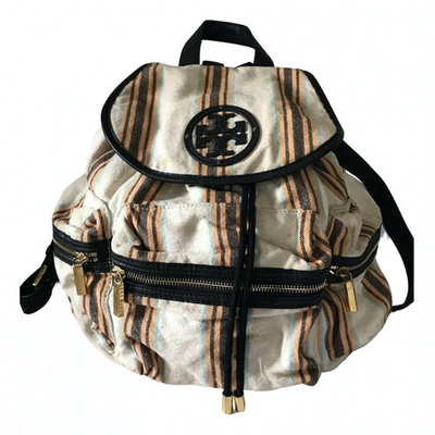 Pre-owned Tory Burch Cloth Backpack In Multicolour