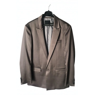 Pre-owned Asos Design Jacket In Grey