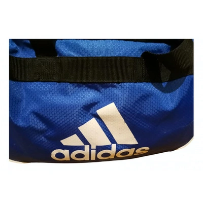 Pre-owned Adidas Originals Blue Travel Bag