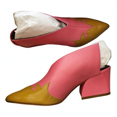 Pre-owned Tibi Leather Mules In Pink