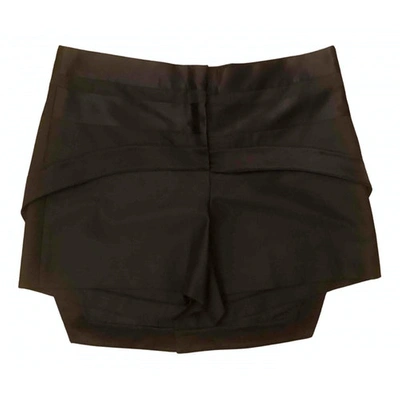 Pre-owned Givenchy Wool Mini Short In Black