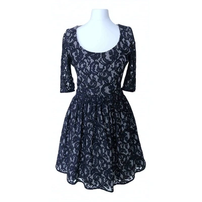 Pre-owned Carven Mini Dress In Navy