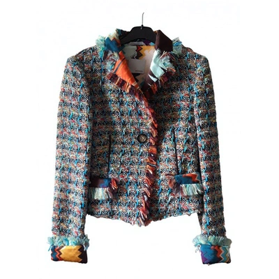 Pre-owned M Missoni Wool Short Vest In Multicolour