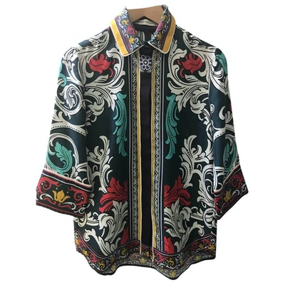 Pre-owned Mary Katrantzou Silk Blouse In Multicolour