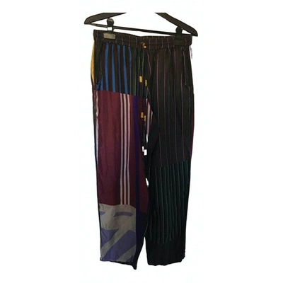 Pre-owned Pierre-louis Mascia Multicolour Silk Trousers