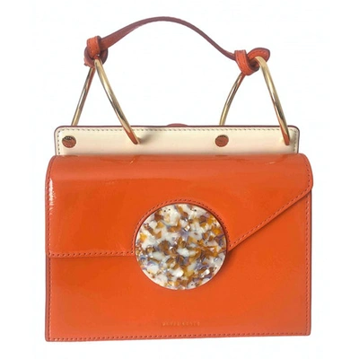 Pre-owned Danse Lente Orange Patent Leather Handbag