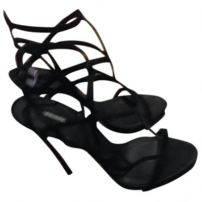 Pre-owned Dsquared2 Black Cloth Sandals