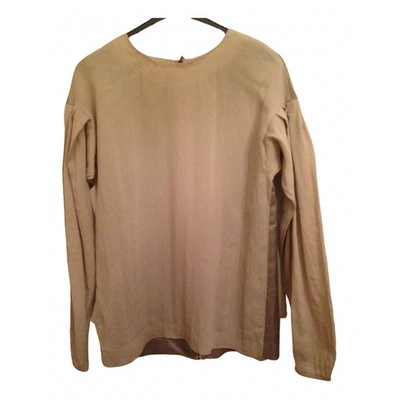 Pre-owned Avelon Beige Polyester Top