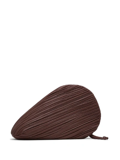 Shop Neous Pluto Clutch Bag In Brown