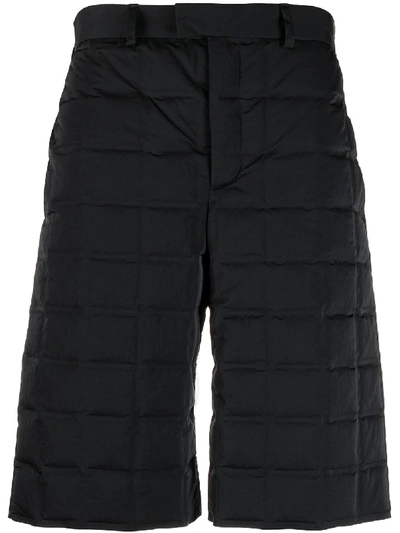 Shop Bottega Veneta Padded Shell Shorts In Black