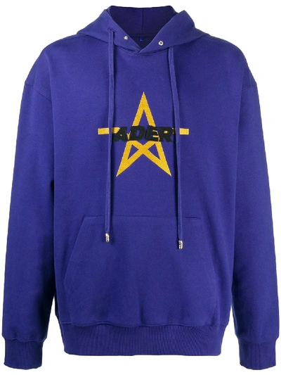 Shop Ader Error Star Logo Hoodie In Blue