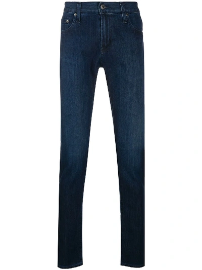 Shop Ag Slim-fit Jeans In Blue