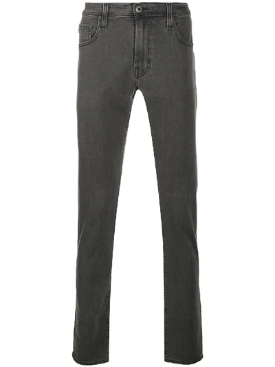 Shop Ag Slim-fit Jeans In Grey