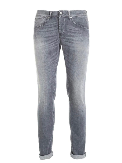 Shop Dondup George Jeans In Faded Grey