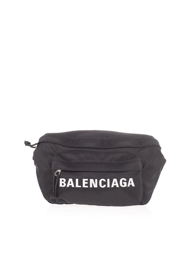 Shop Balenciaga Wheel Belt Bag In Black
