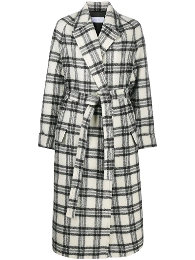 Shop Christian Wijnants Wrap Coat With Belted Waist In White
