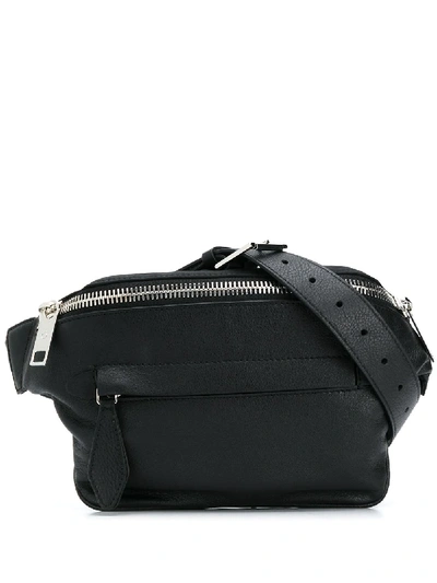 Shop Maison Margiela 4-stitches Belt Bag In Black