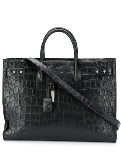 Shop Saint Laurent Sac De Jour Tote Bag In Black