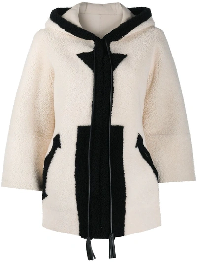 BLANCHA HOODED SHEARLING JACKET 