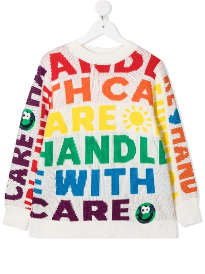 Shop Stella Mccartney Handle With Care Jumper In White