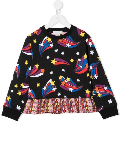 Shop Stella Mccartney Shooting Stars Sweatshirt In Black