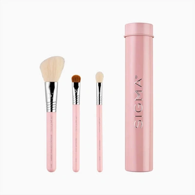 Shop Sigma Beauty Essential Trio Brush Set - Pink
