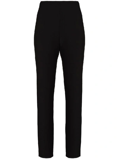 Shop Totême Saze Slim-leg Trousers In Black