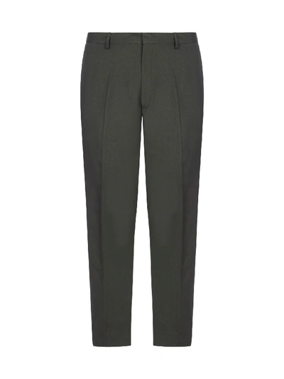 Shop Etudes Studio Revolte Wool Trousers In Army Green