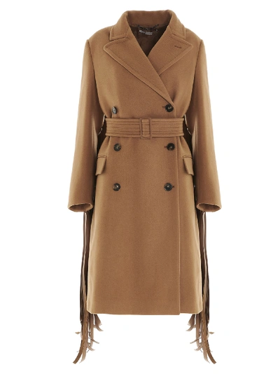 Shop Stella Mccartney Phoebe Coat In Marrone