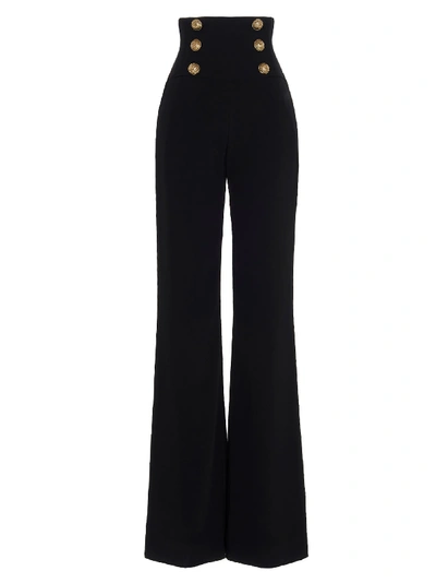 Shop Balmain Pants In Black