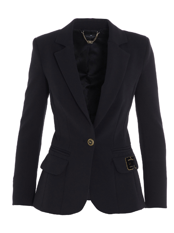 Elisabetta Franchi Celyn B. Jacket In Black | ModeSens