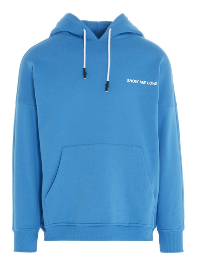 Shop Honey Fucking Dijon Show Me Love Sweatshirt In Light Blue