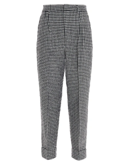 Shop Ami Alexandre Mattiussi Pants In Zzzznero Bianco