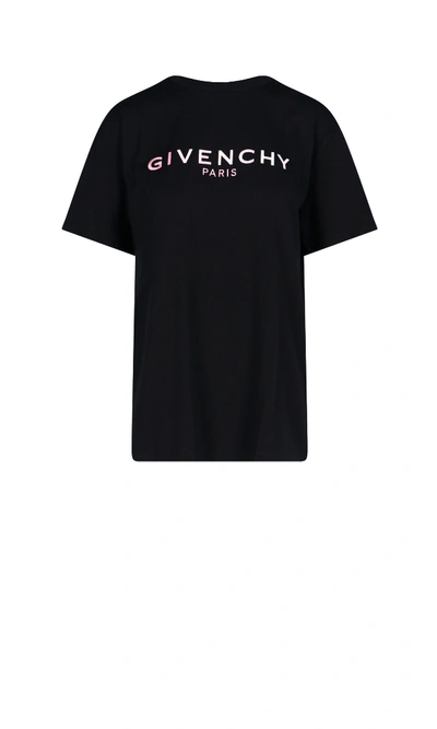 Shop Givenchy Short Sleeve T-shirt In Black