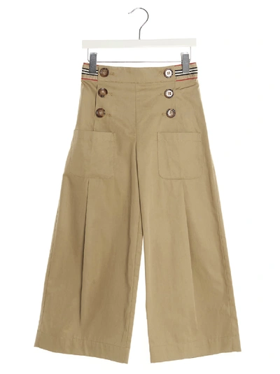 Shop Burberry Tracey Pants In Beige