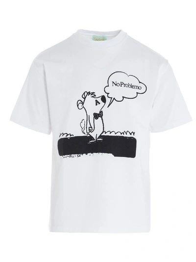 Shop Aries Bubu No Problemo T-shirt In White