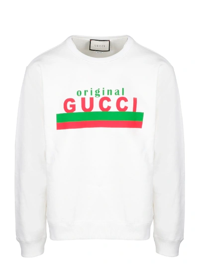 Shop Gucci Original Sweatshirt In White
