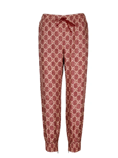Shop Gucci Pants In Red