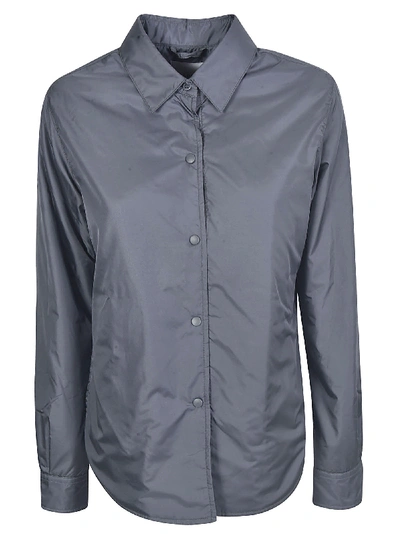 Shop Aspesi Round Hem Shirt In Grey