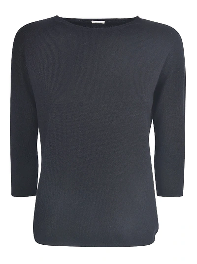 Shop A Punto B Quarter-length Sleeved Sweater In Black