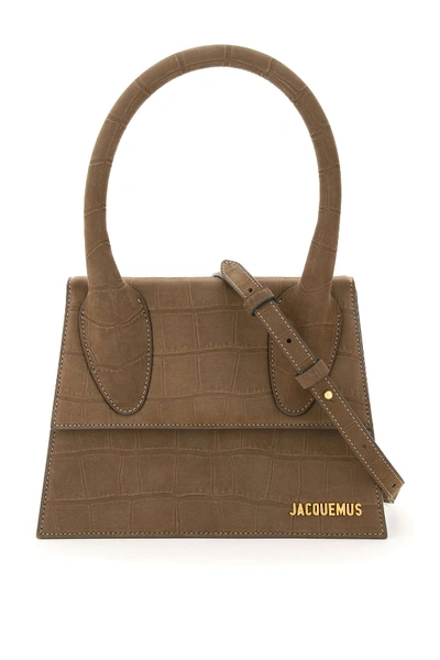 Shop Jacquemus Le Grand Chiquito Bag In Beige (brown)