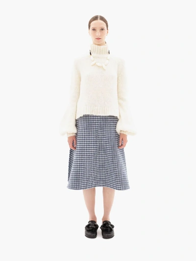 Shop Jw Anderson Angled Hem Skirt In Blue